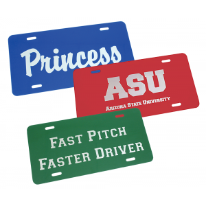 Gloss Laserable License Plate