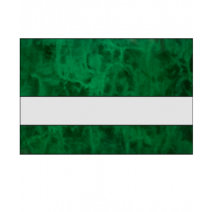 IPI Gemstones Gloss Clear/Emerald Green 1/16" Reverse Engraving Plastic