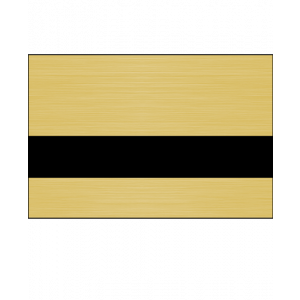 Rowmark Printmark&reg; II Brushed European Gold/Black .052" Engraving Plastic for UV-LED Printers