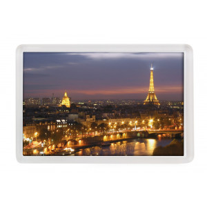 Punch N Press Clear 2.76" x 1.77" Rectangle Acrylic Magnet