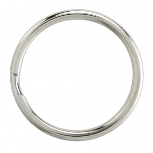 Nickel Plated Split Key Ring 1"