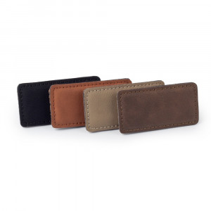 Saddle Collection 1.5" x 3" Rectangular Name Badge