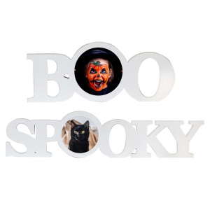 Halloween Wood Photo Block with Sublimatable Plate