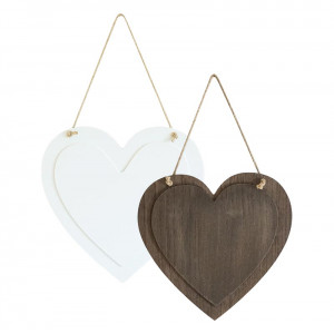 Hanging Heart Sign with 6.8" x 7" Printable Area
