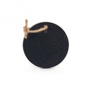 3" Round Slate Ornament