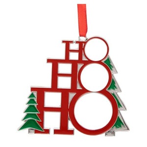 Metal Holiday Tree Ornament (4 Pack)