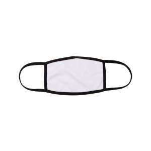 Sublimation Face Mask (Small) Black- 2 Layer NO EAR PIECE (10 Pack)