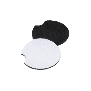 White Fabric Car Coaster (10 Pack)