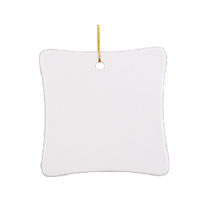 Ceramic Square Ornament - 3" x  3" (25 Pack)
