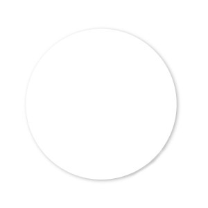 ChromaLuxe White Gloss Circle Aluminum Photo Panel