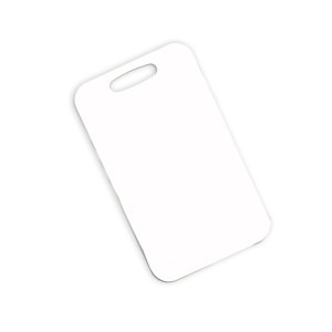 Unisub White Aluminum Rectangle Bag Tags (2-Sided)
