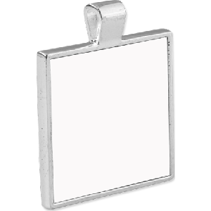Unisub Silver Bezel Pendants with Insert