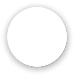 Unisub Round White Hardboard Cork Back Coaster - 3.75" Round