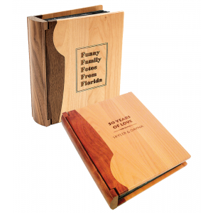 Combo Wood Photo Album (Holds 200 4" x 6" Photos)