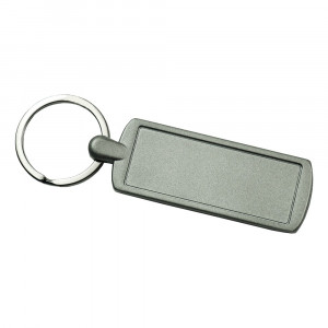 Matte Gun Metal Pop-In Keychain