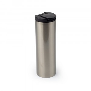 Stainless Steel Flask Bottle 500ml Silver 26.85" x 1.18"