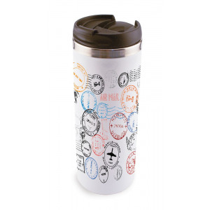 White 14oz Stainless Steel Tumbler