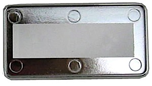 BADGEHOLDER SILVER 1.5"X3".030 (50/PKG)