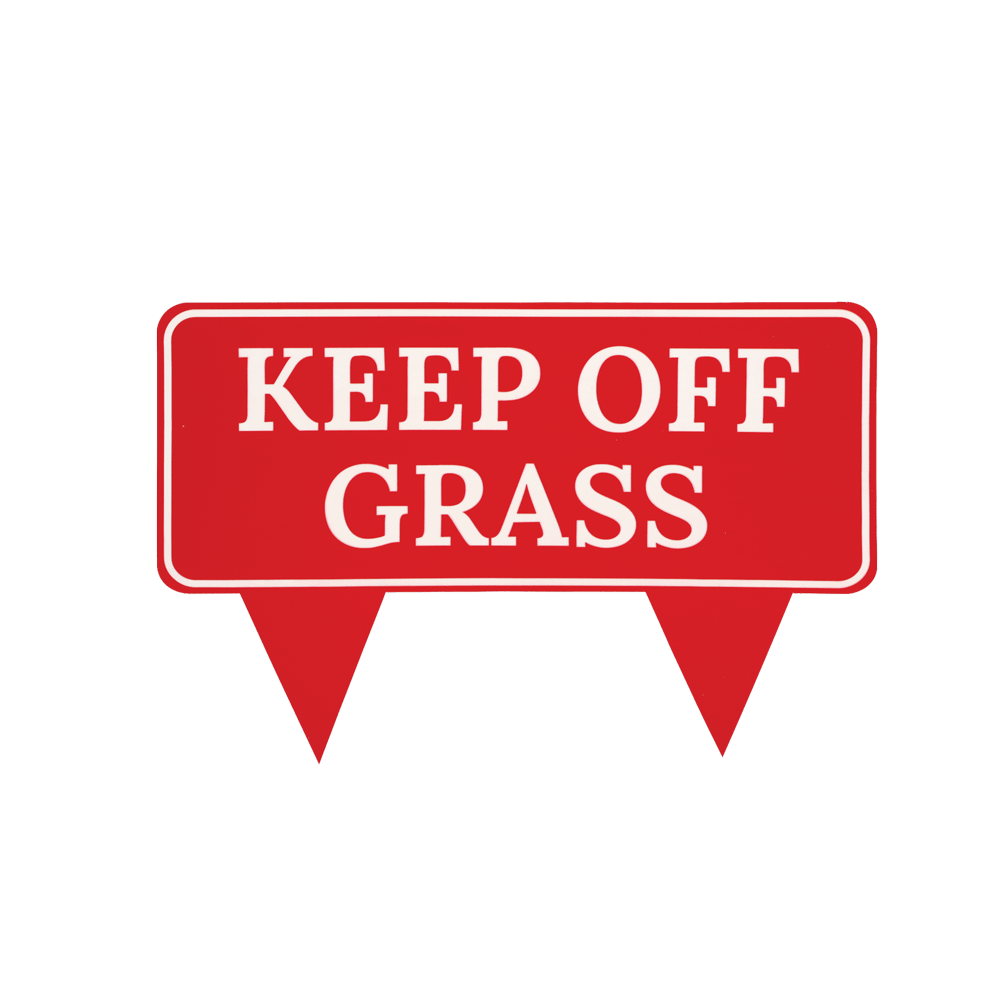 country club keep off grass sign