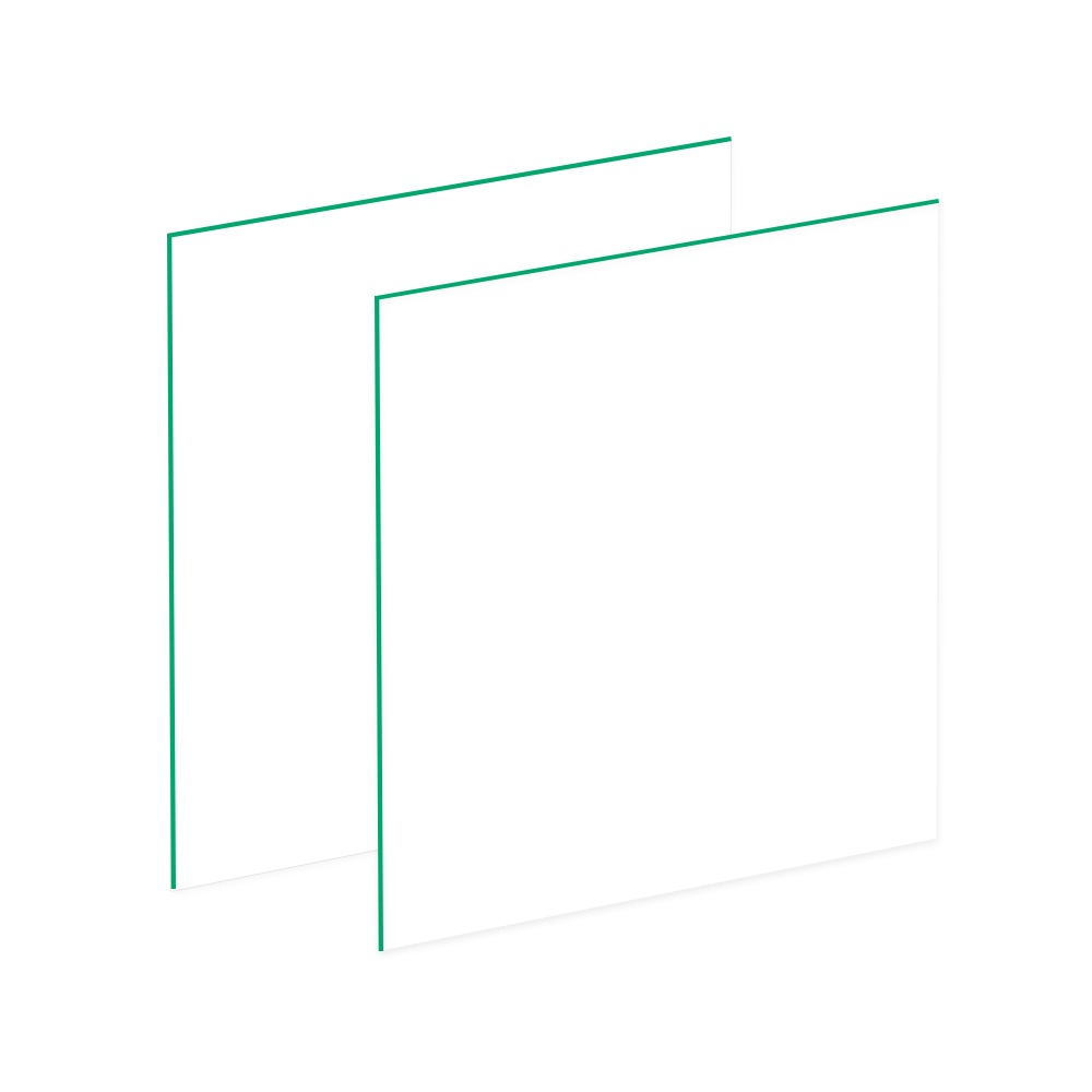 White/Bright Green standing swatch