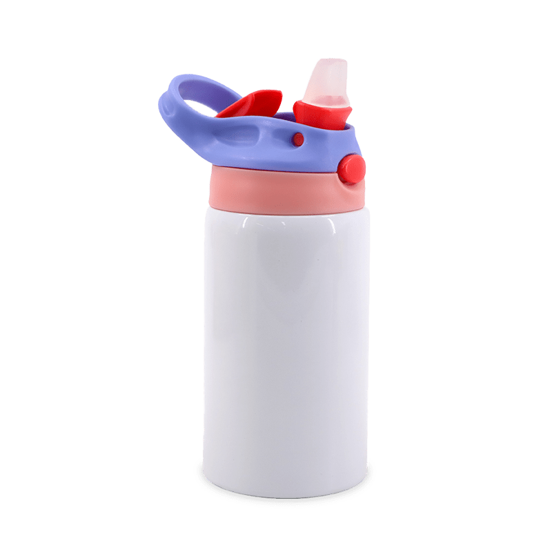 Blank pink and purple kids water bottle