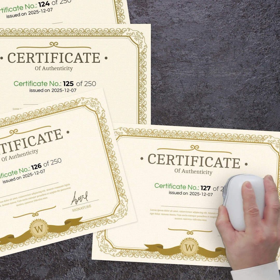 e-mark create printing on certificates