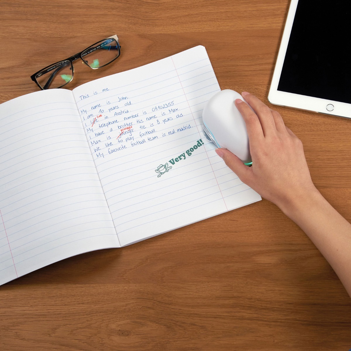 e-mark create printing teacher feedback in a notebook