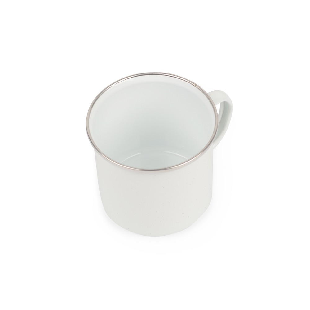 White Speckled Enamel 17oz Campfire Mug