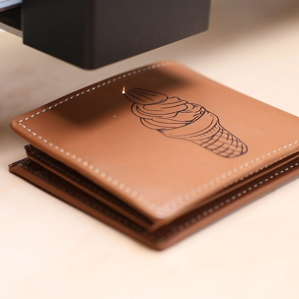 Laser engraving wallet