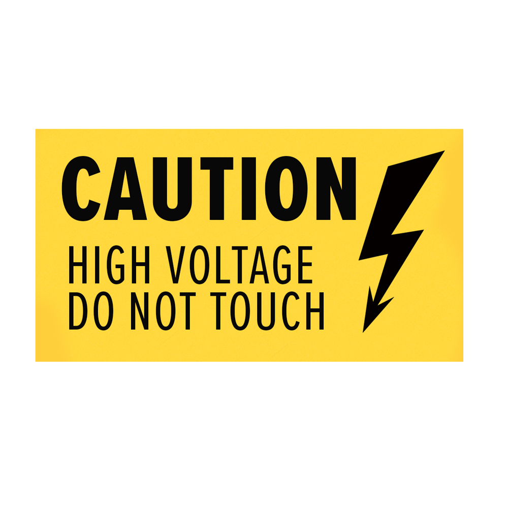 Caution High Voltage Sign