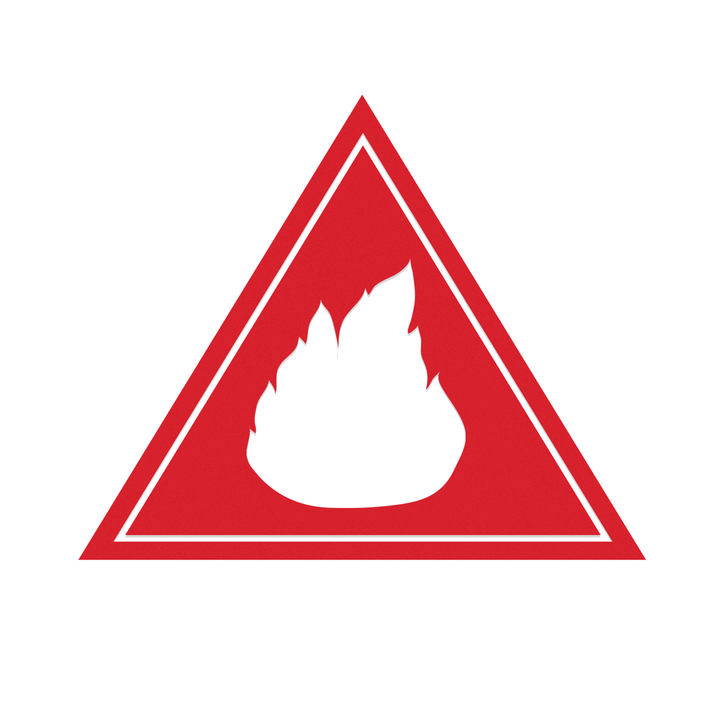 Warning Flamable Sign