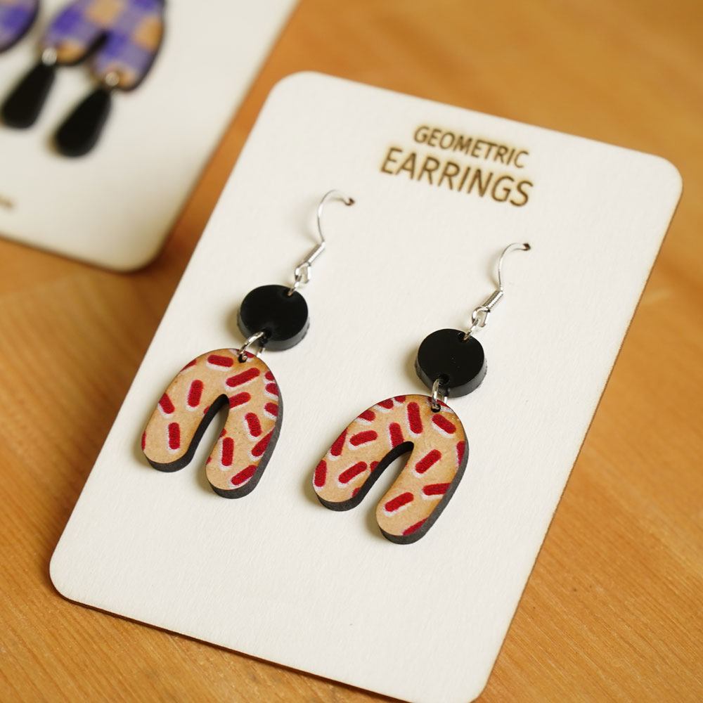 Wood earrings