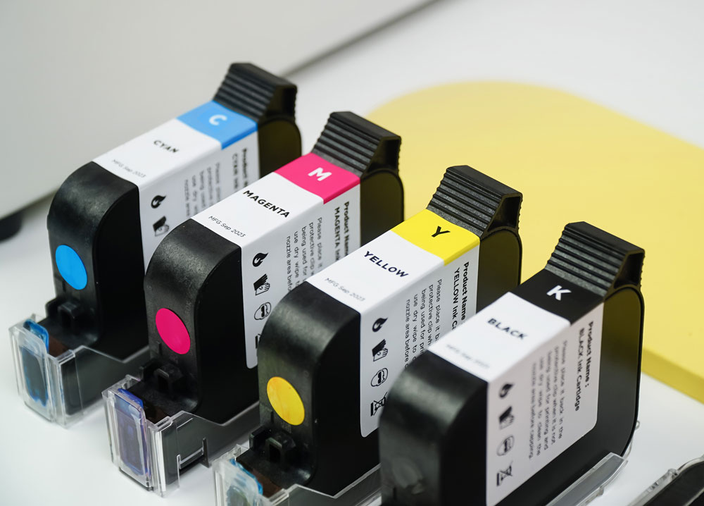 Group of Flux Ador ink cartridges