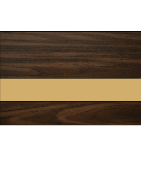 Dark walnut/bright gold color swatch