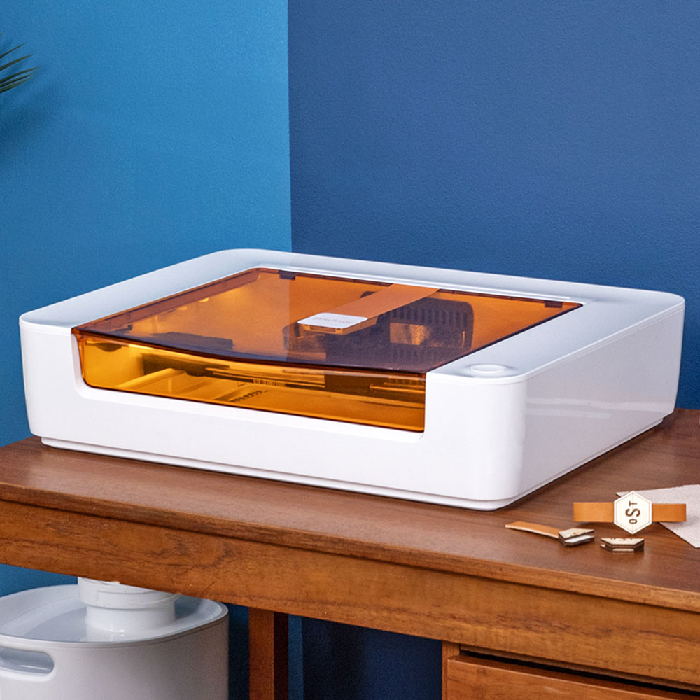 Glowforge Spark diode laser on desk