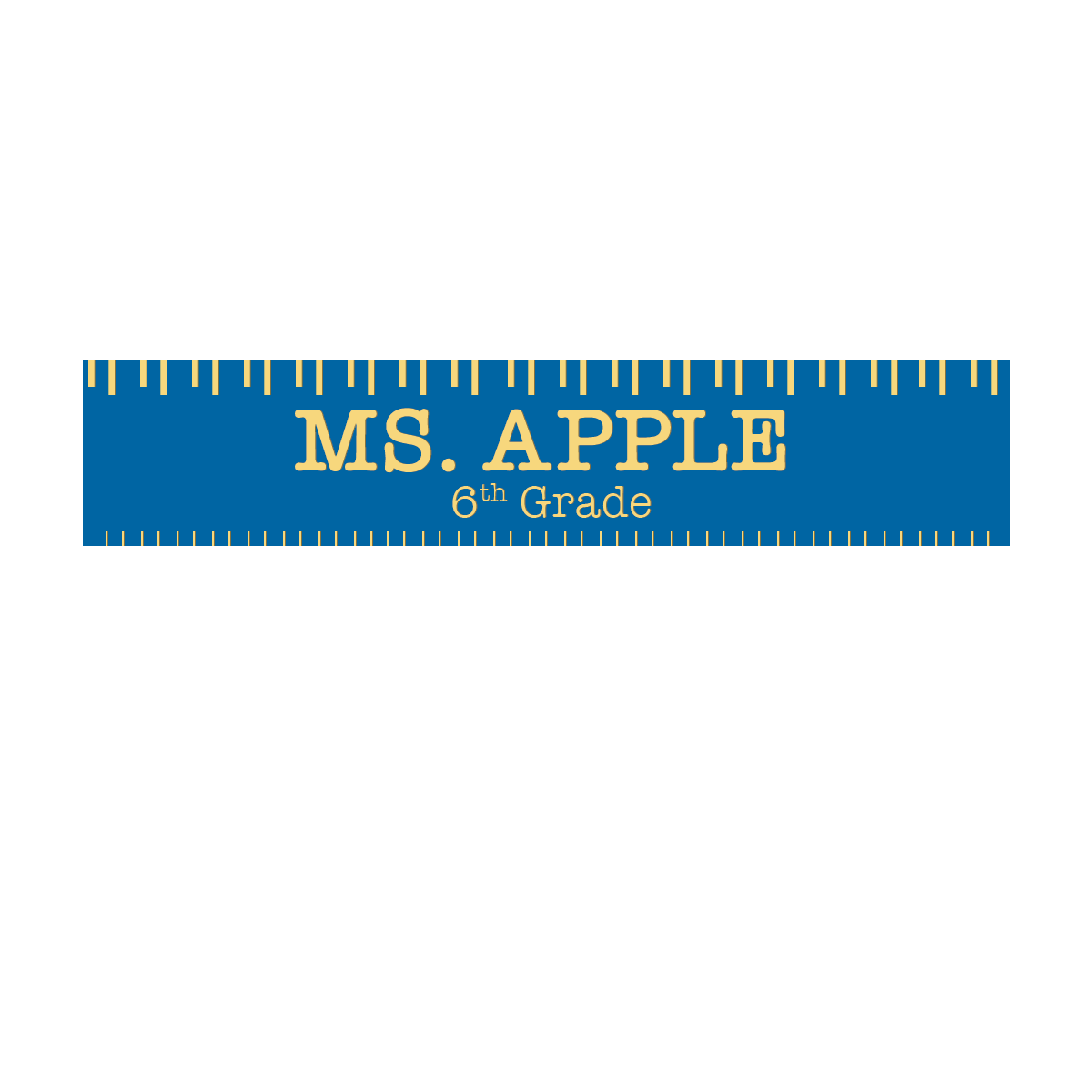 Ms Apple Wall Plate Sign