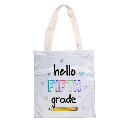 Polyester Shimmer Tote Bag 13.4" x 14.6"
