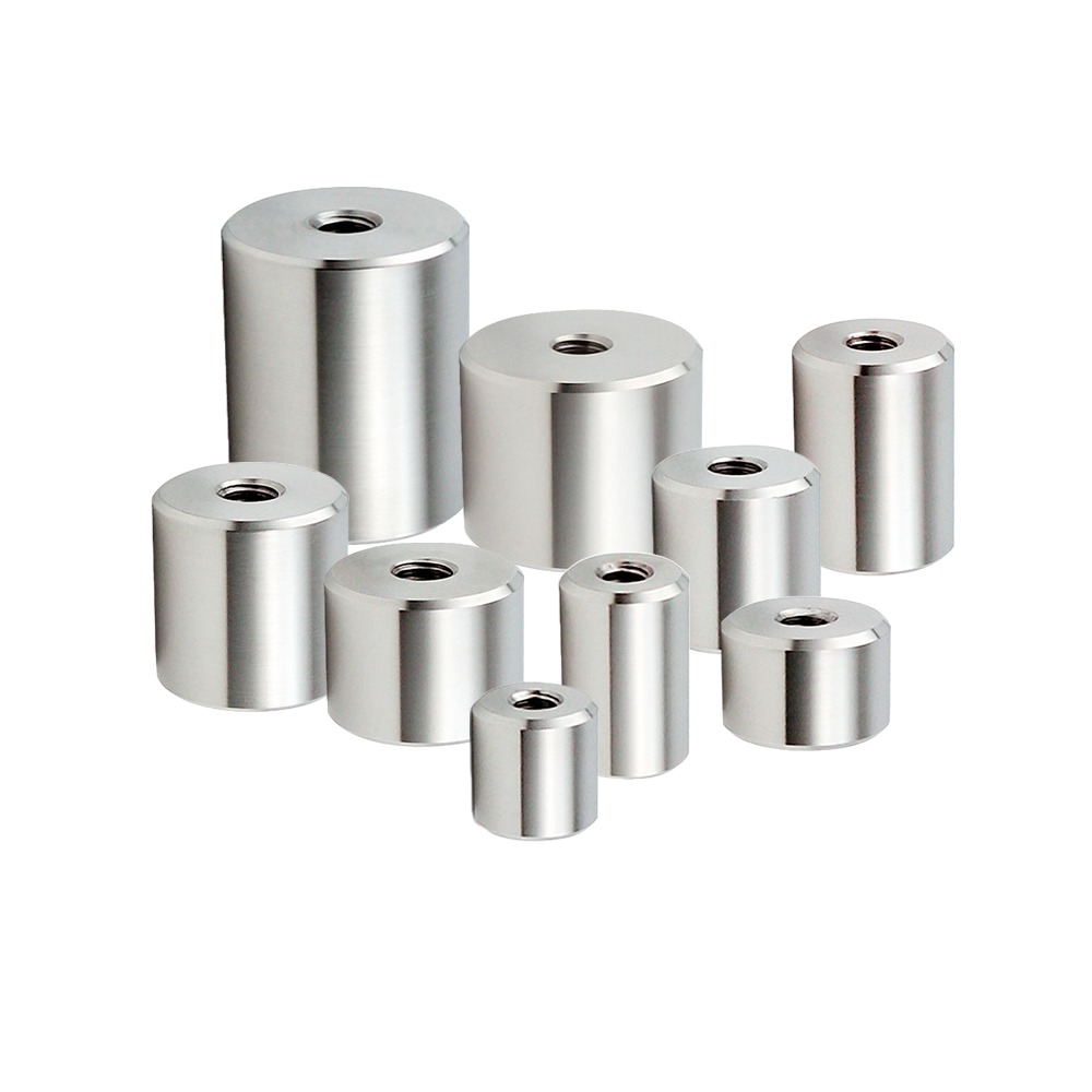 Group of stainless steel standoff barrels