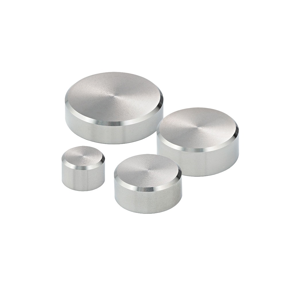 Group of stainless steel standoff caps