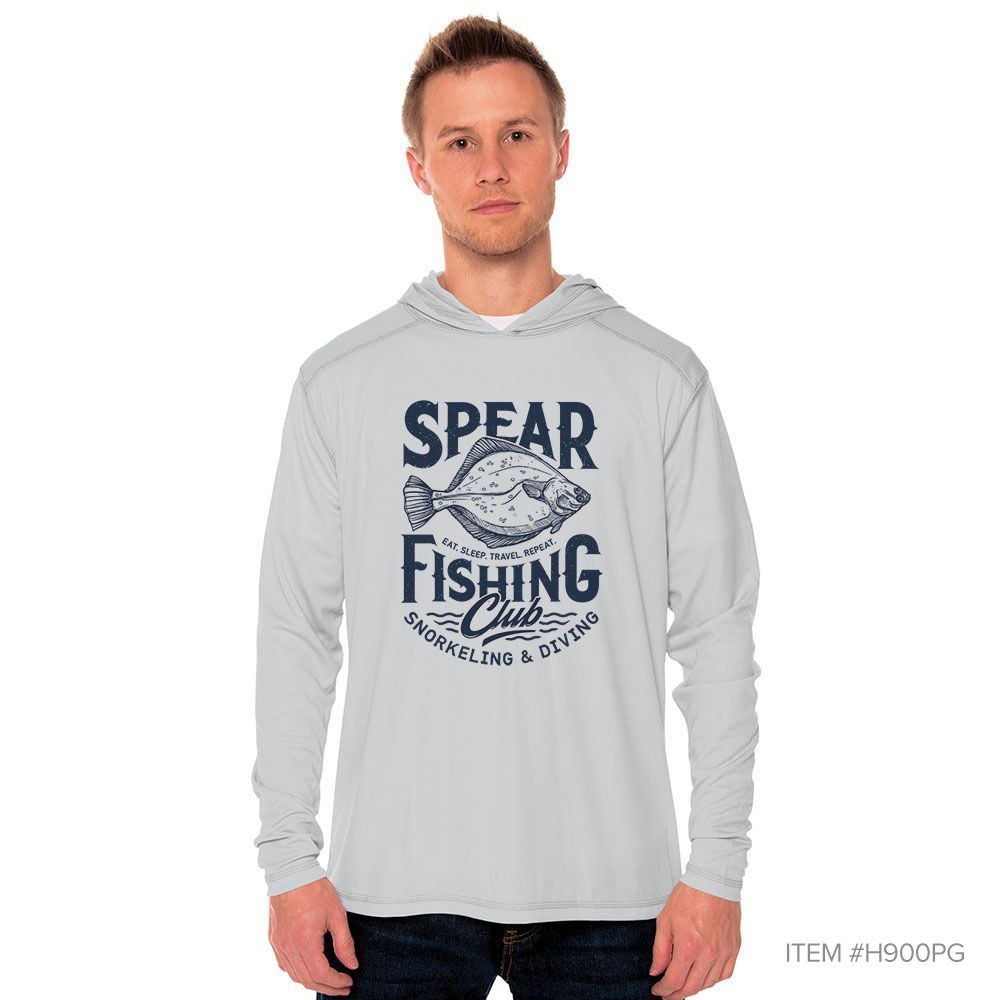 personalized light grey long  sleeve hooded shirt
