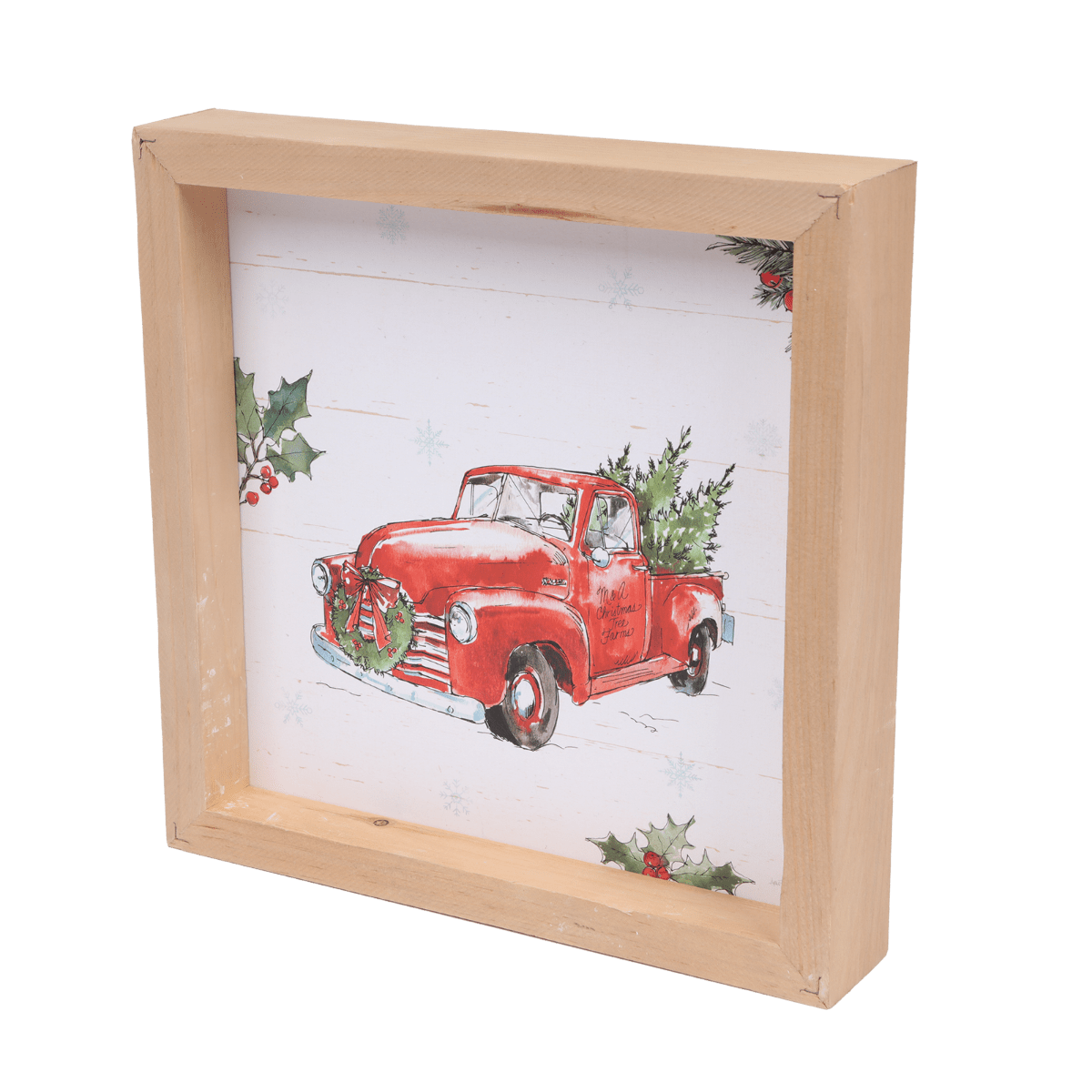 Blank red truck sign