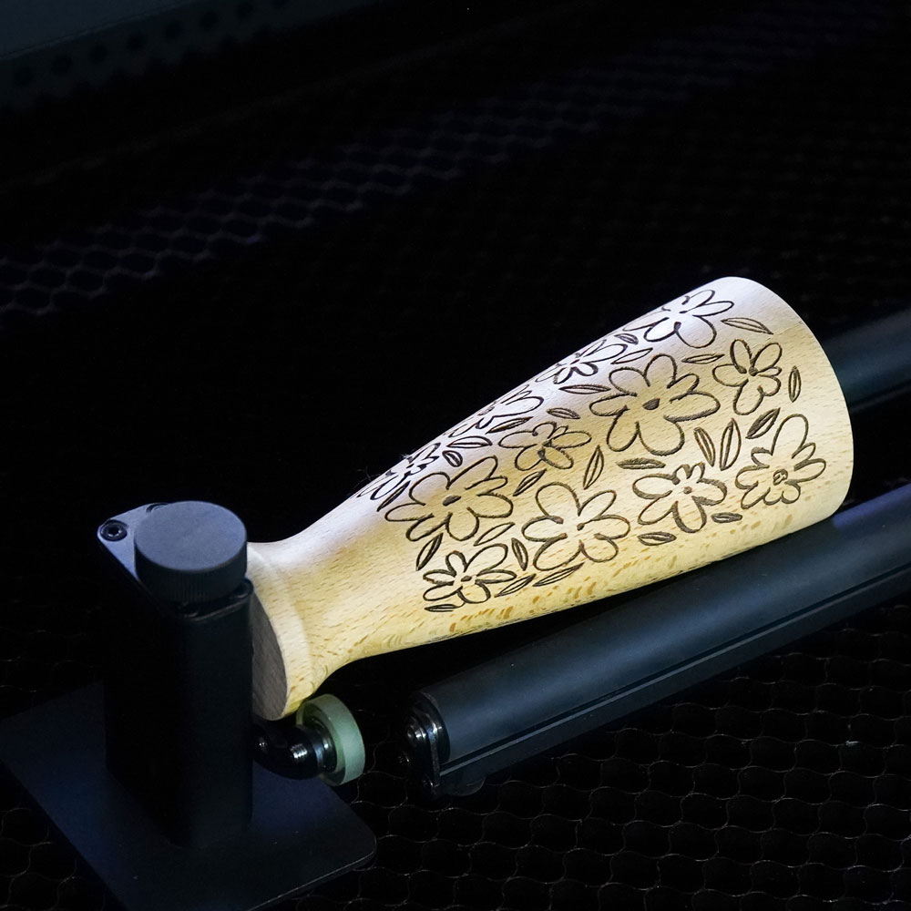 Flux Beambox Rotary 2.0 Engraving Wooden Vase