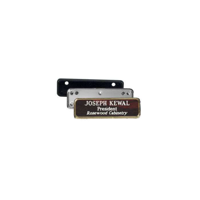 Rowmark Identifiers Badge Frame For 9/16" x 2-1/2" x 1/16" Insert (20 Pack)