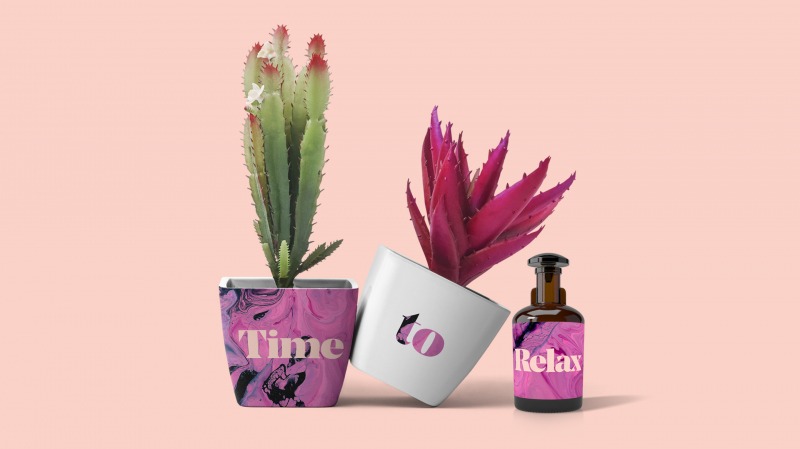 Uninet IColor AquaClear Hard Surface on planter & soap dispenser