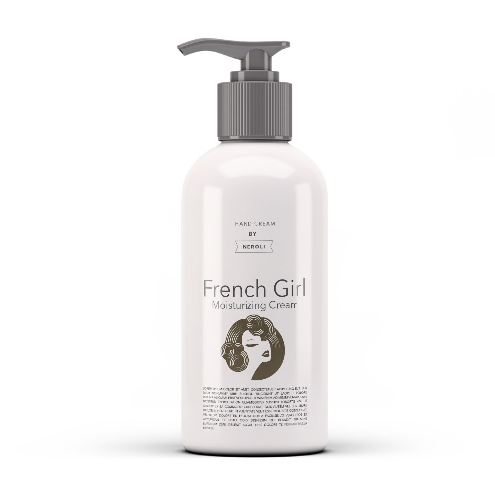 personalized bottle of hand cream
