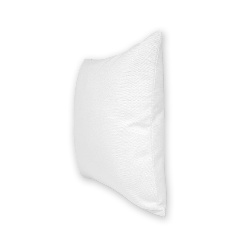 Blank white linen pillow case