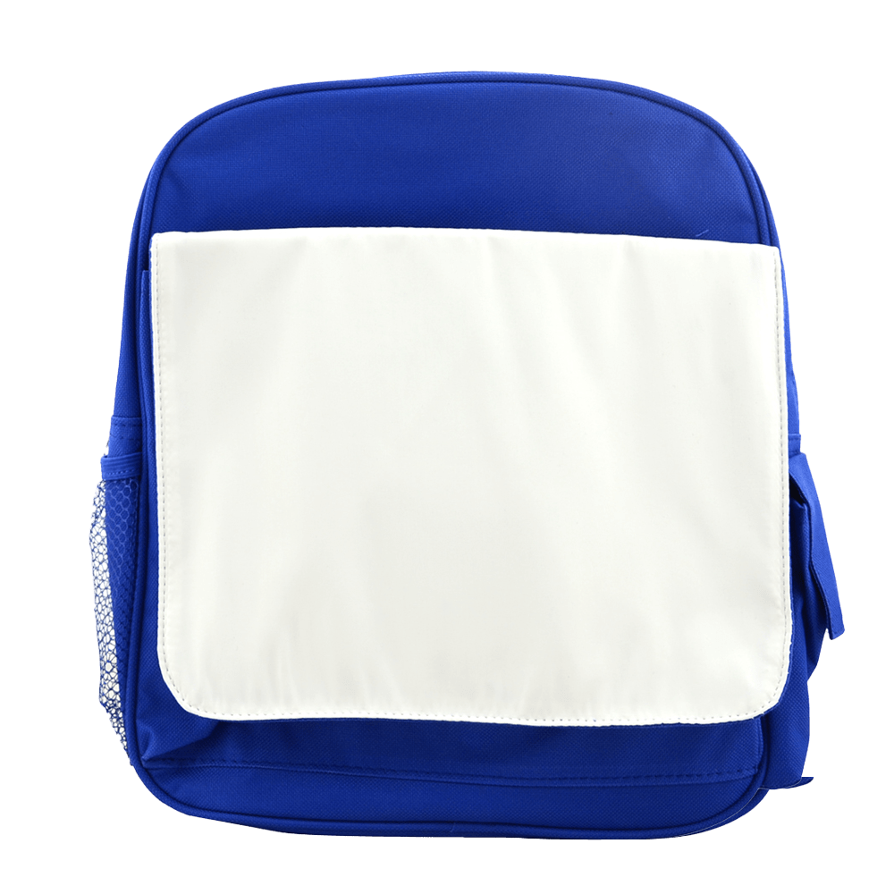 Blank blue kids backpack