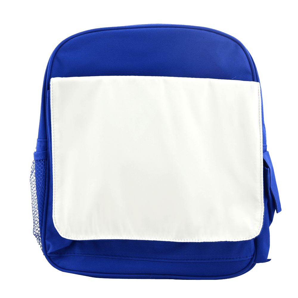 Blank blue kids backpack