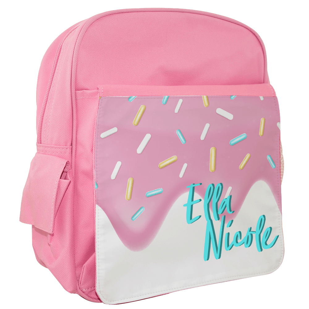 pink lunch pail personalized with name