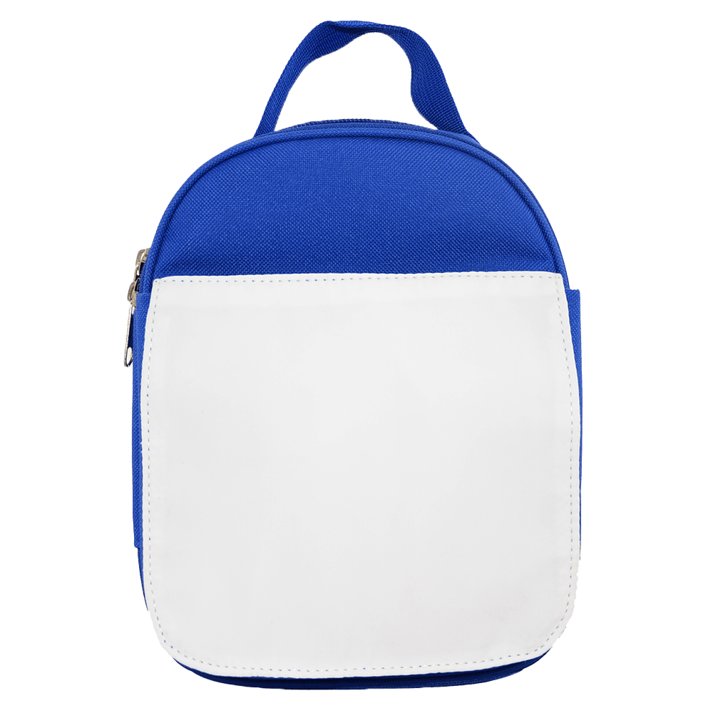 Blank blue kids lunch bag